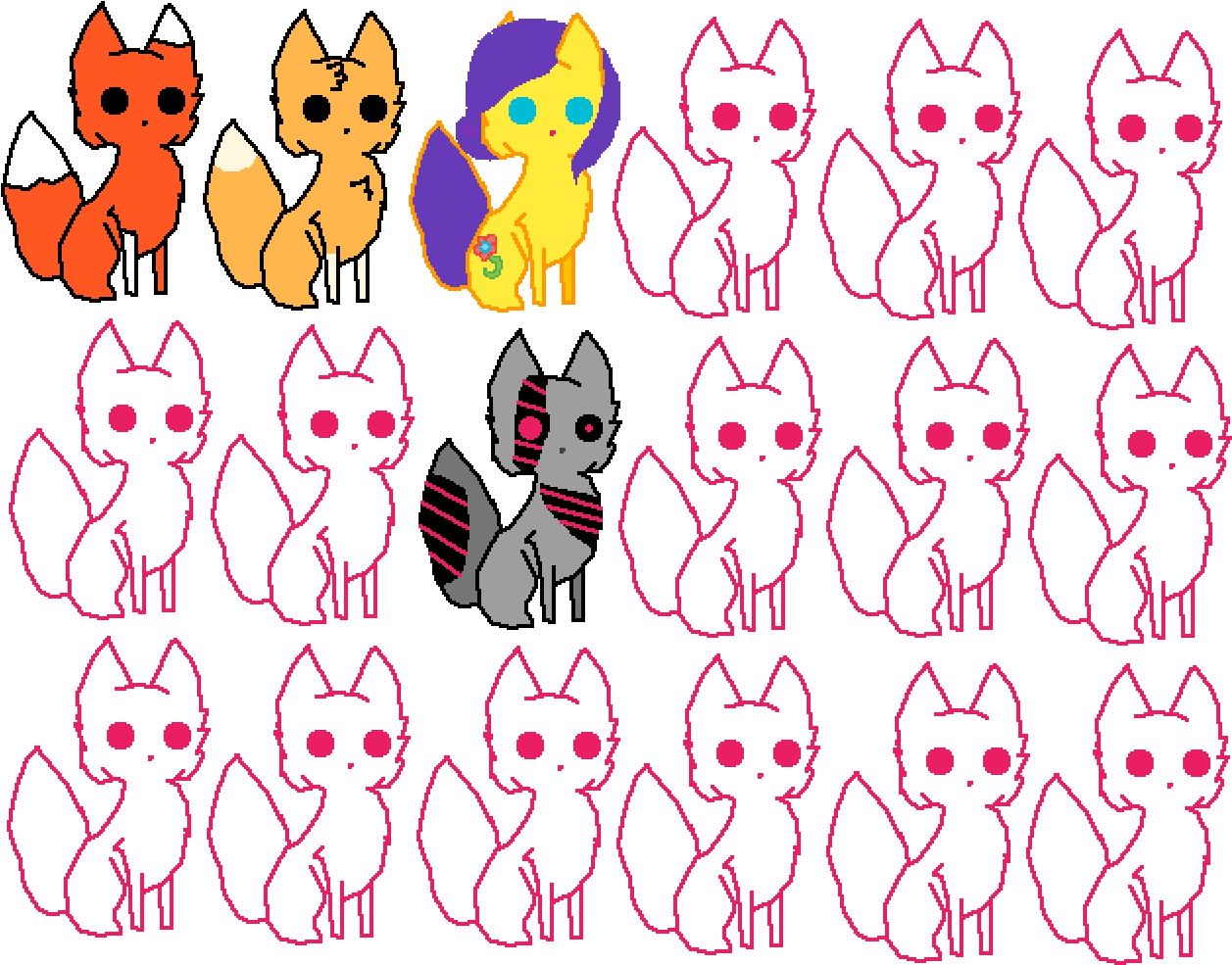 I Is Pretty Wolf Baby - Drawing Clipart (1400x1000), Png Download