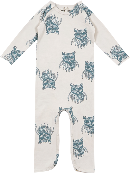 Iglo Indi Playsuit Wolf - Pattern Clipart (960x720), Png Download