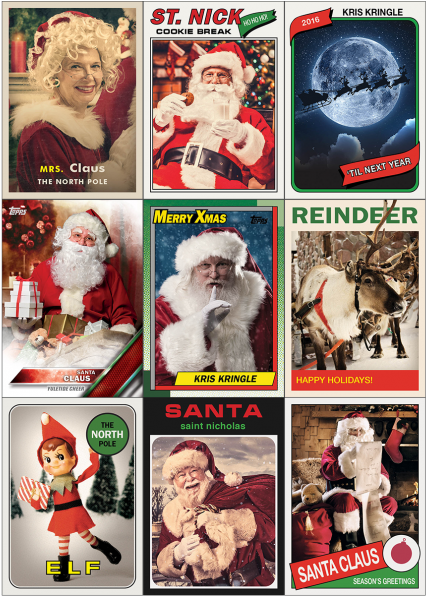 Santa Claus Signs Autographs For Topps And Mrs - Christmas Clipart (595x595), Png Download