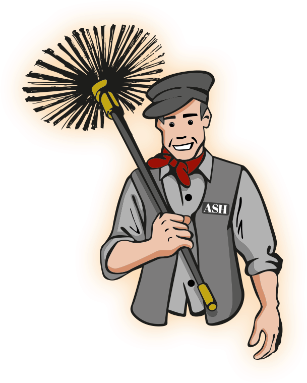 Ash Chimney Sweep Logo Icon V2 - Chimney Sweep Clipart (721x868), Png Download