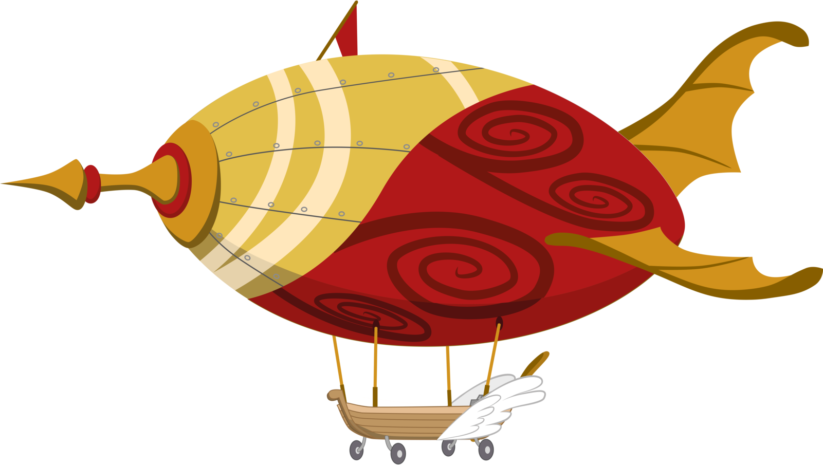 Airship Google Search Svg Files Pinterest Mlp - Hot Air Balloon Clipart (1600x913), Png Download