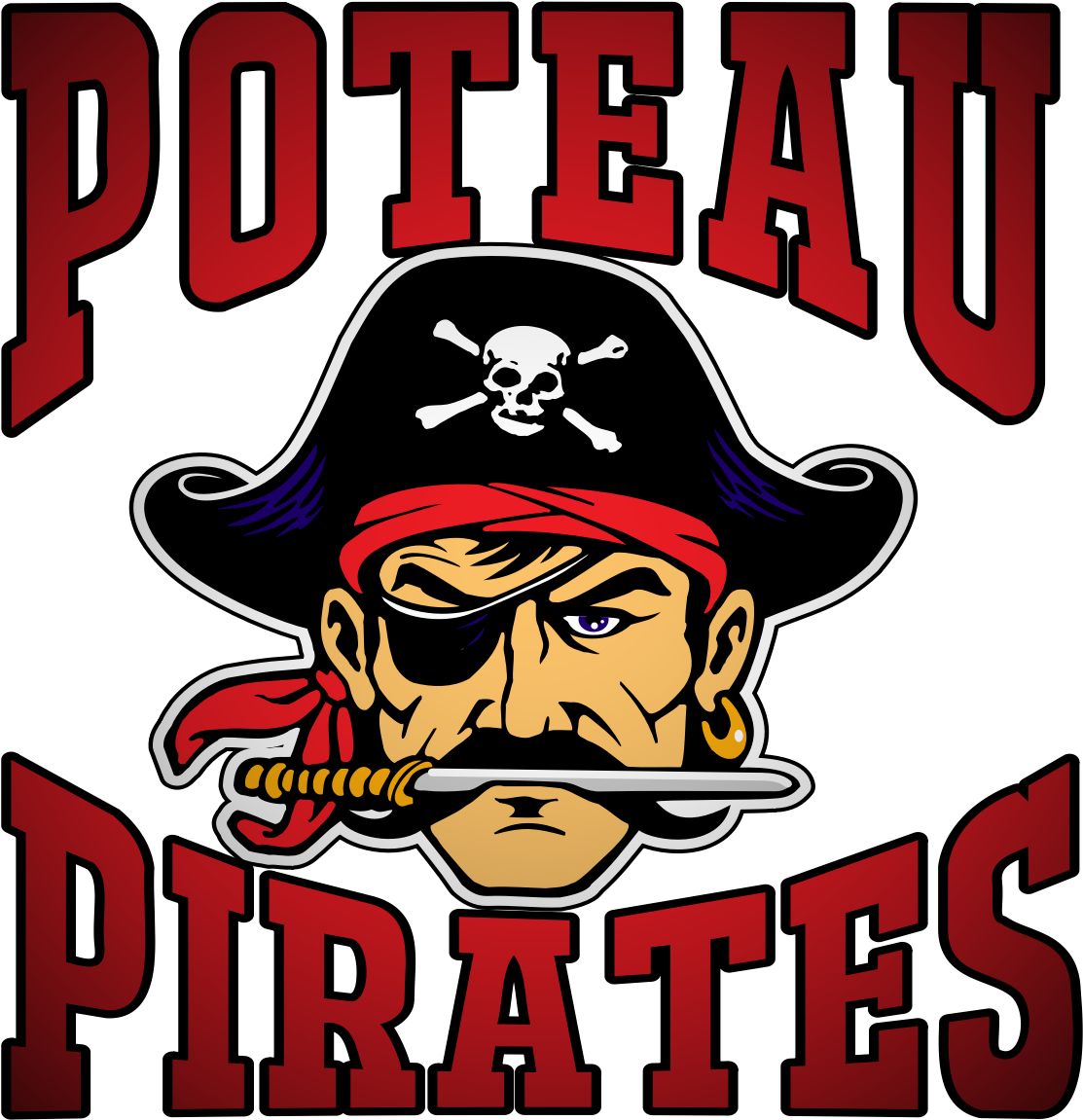Poteau Pirate Merch - Poster Clipart (1207x1169), Png Download