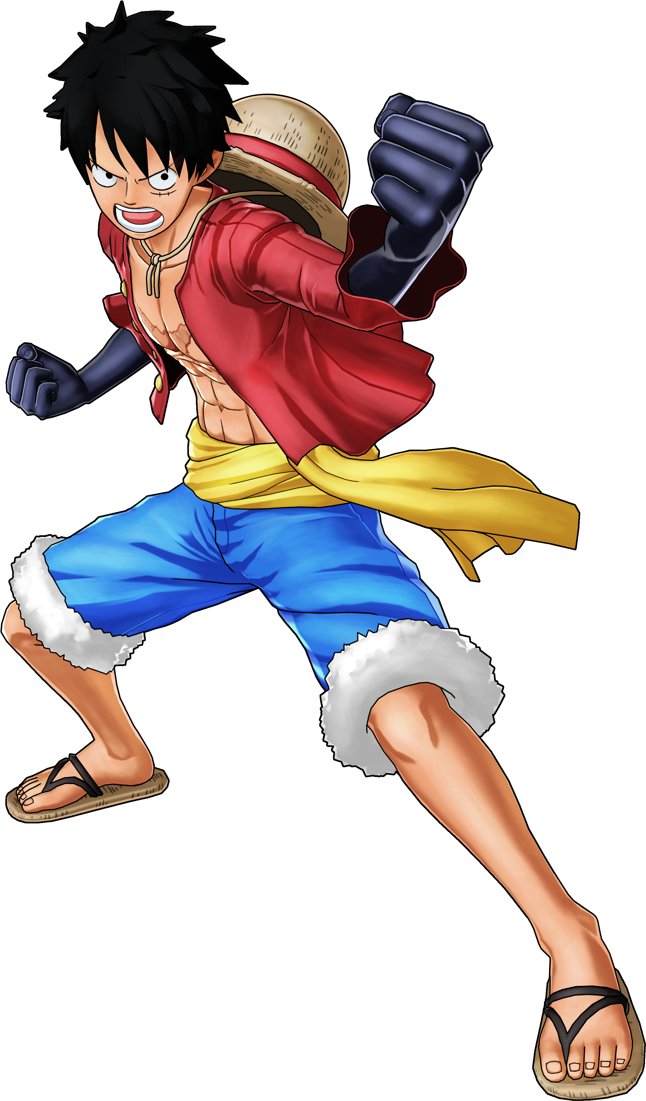 Png Luffy Png Png - Monkey D Luffy World Seeker Clipart (2558x4056), Png Download