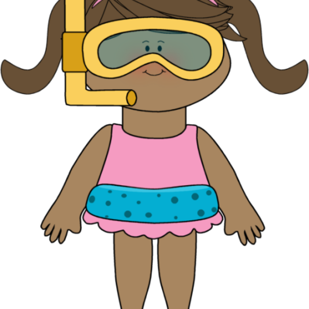 Banner Royalty Free Download Swim Goggles Clipart - Kids Beach Clipart - Png Download (1024x1024), Png Download