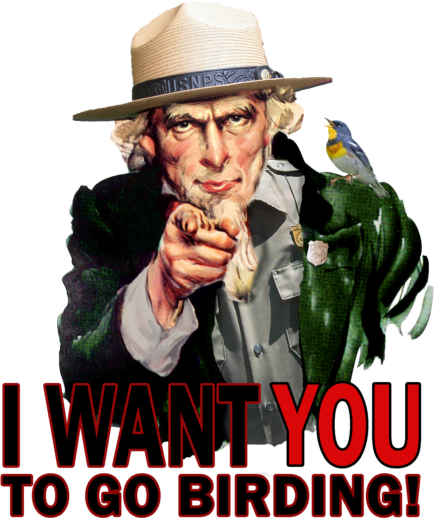 Breeding Landbird Volunteer Opportunities - Uncle Sam Clipart (1465x1776), Png Download