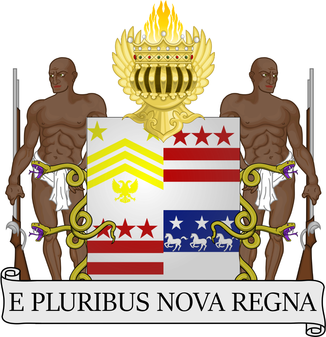 Fictionalcoat Of Arms Of King Donald Trump - Cartoon Clipart (1125x1096), Png Download