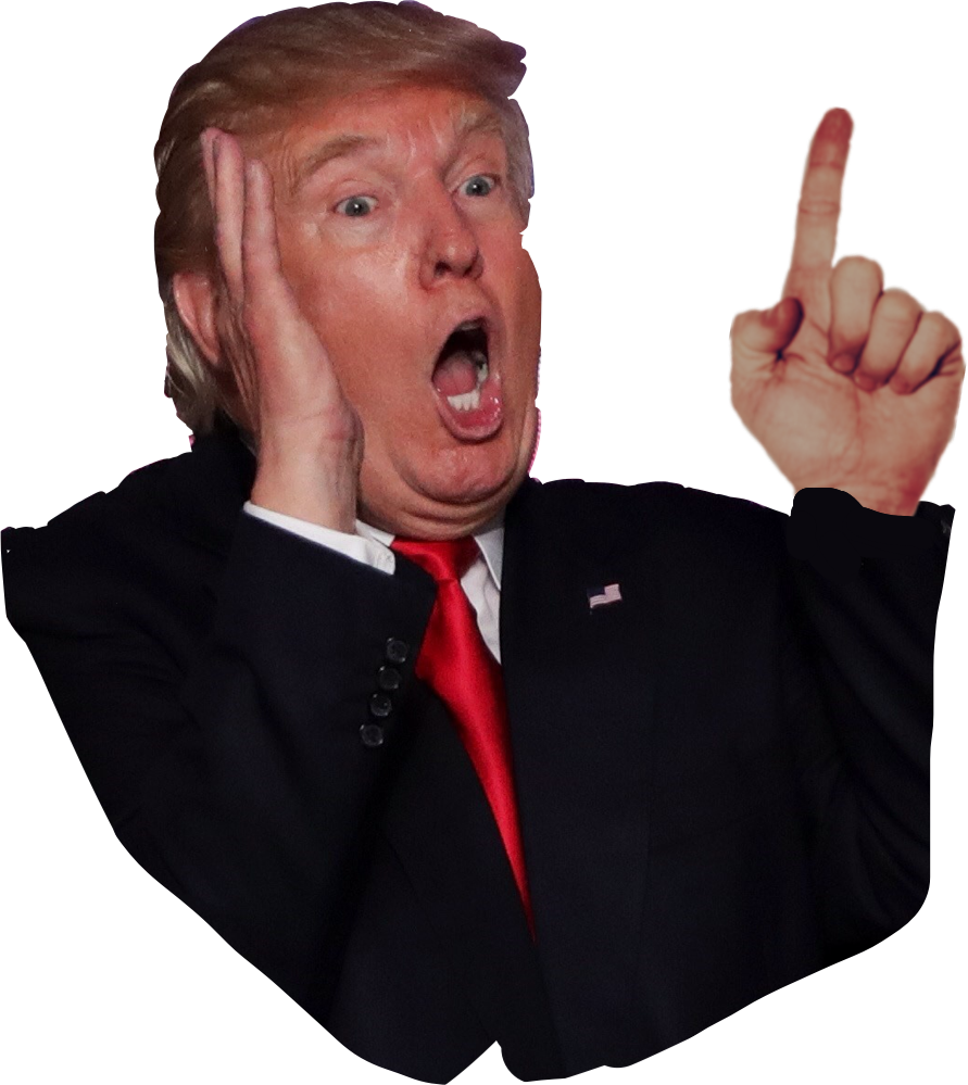 Post - Trump Hand On Face Clipart (891x999), Png Download