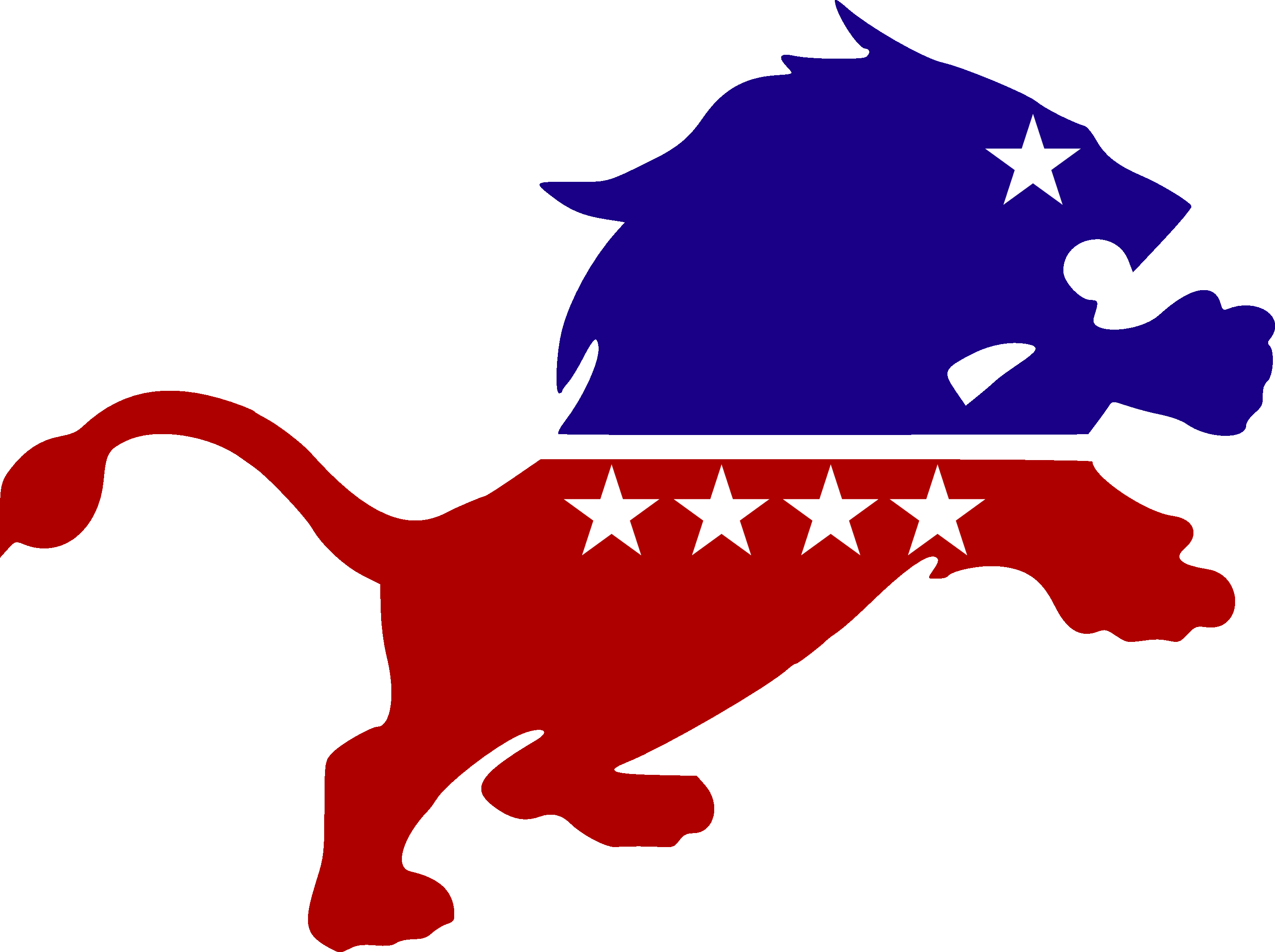 Post - Trump 2020 Lion Clipart (3001x2241), Png Download