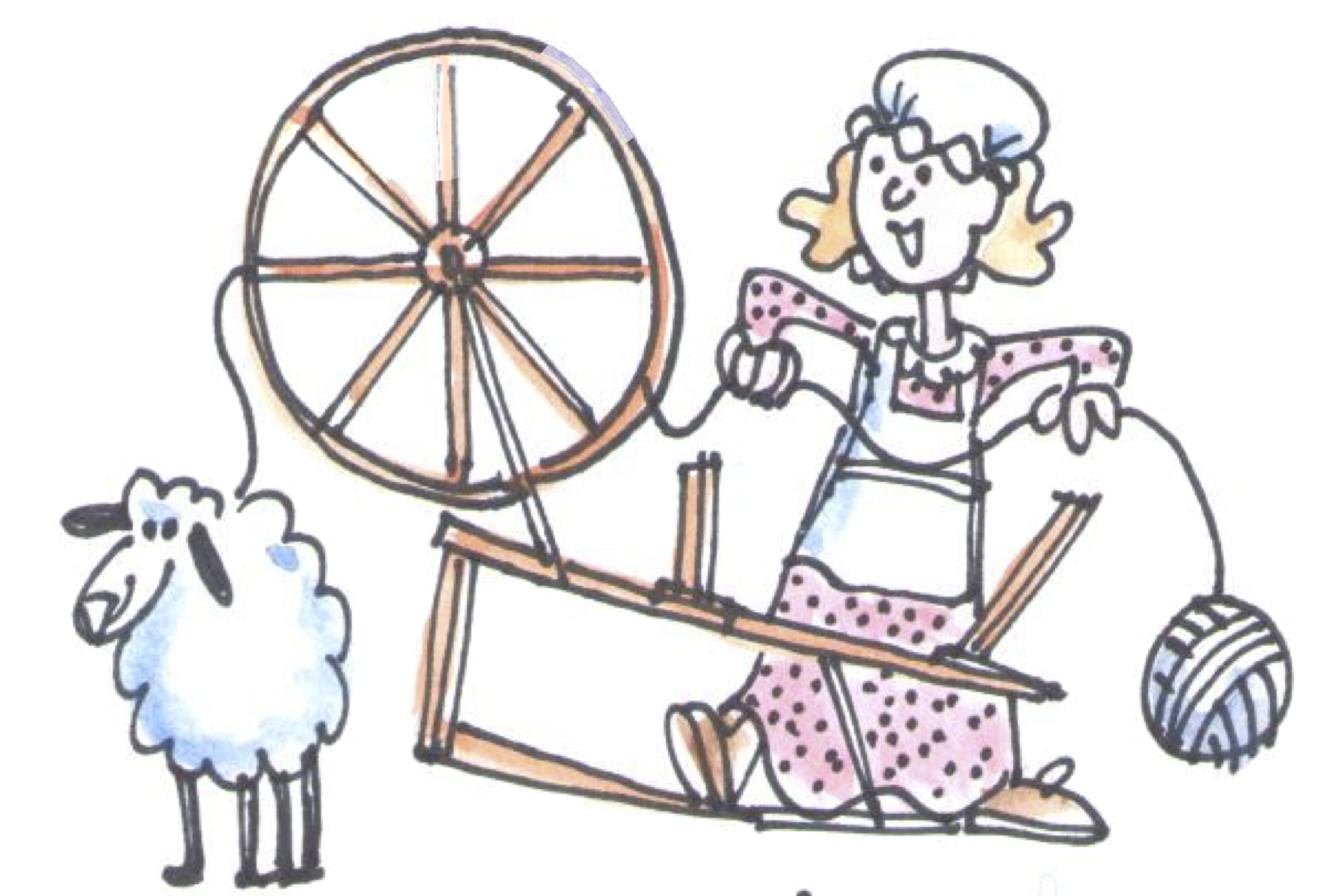 Yarn Spinning Demonstration - Spin A Yarn Clipart - Png Download (2613x1756), Png Download