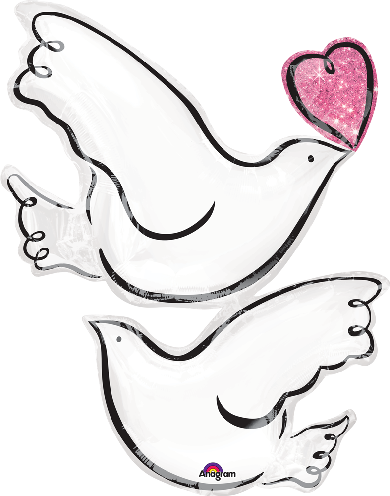 Wedding Doves - Illustration Clipart (1000x1000), Png Download