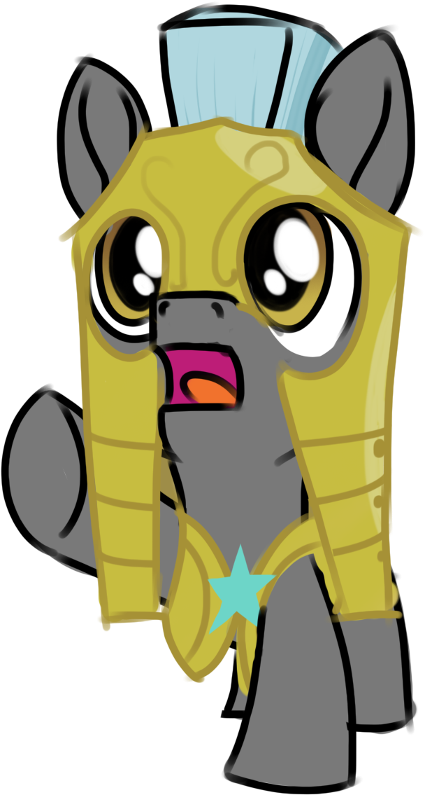 Foal, Colt, Male, Oversized Armor, Pony, Royal Guard, - Cartoon Clipart (765x1193), Png Download