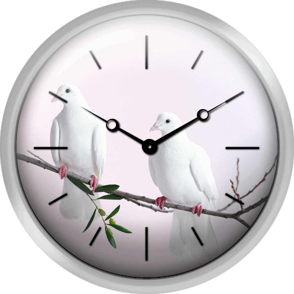 Two White Doves With Olive Branch - Doves As Symbols Clipart (992x992), Png Download