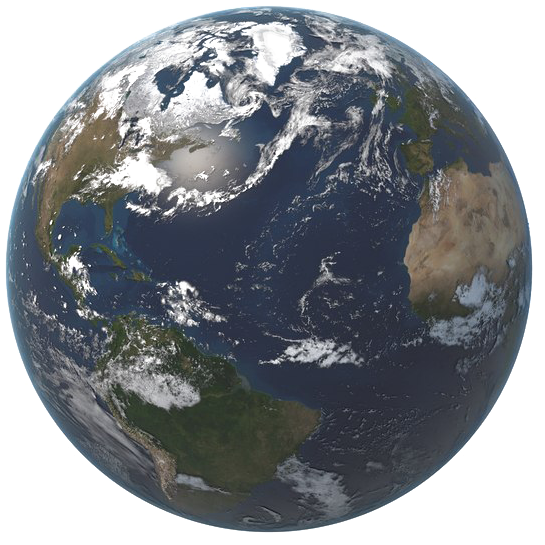 Globe Transparent Background - Earth Clipart (600x600), Png Download