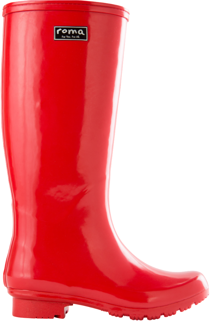 Roma Classic Red - Rain Boot Clipart (1024x1024), Png Download