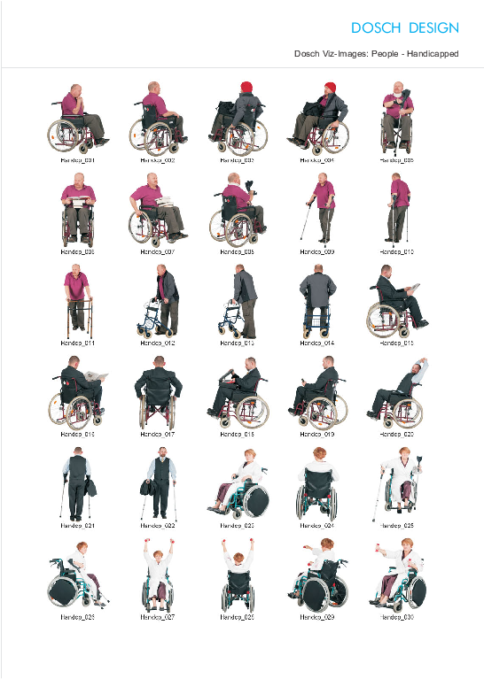 Dosch 2d Viz-images - Handicapped People For Photoshop Clipart (595x842), Png Download