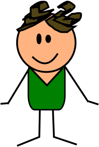 Mobile Drawing Stick Man - Cartoon Clip Art People - Png Download (530x750), Png Download