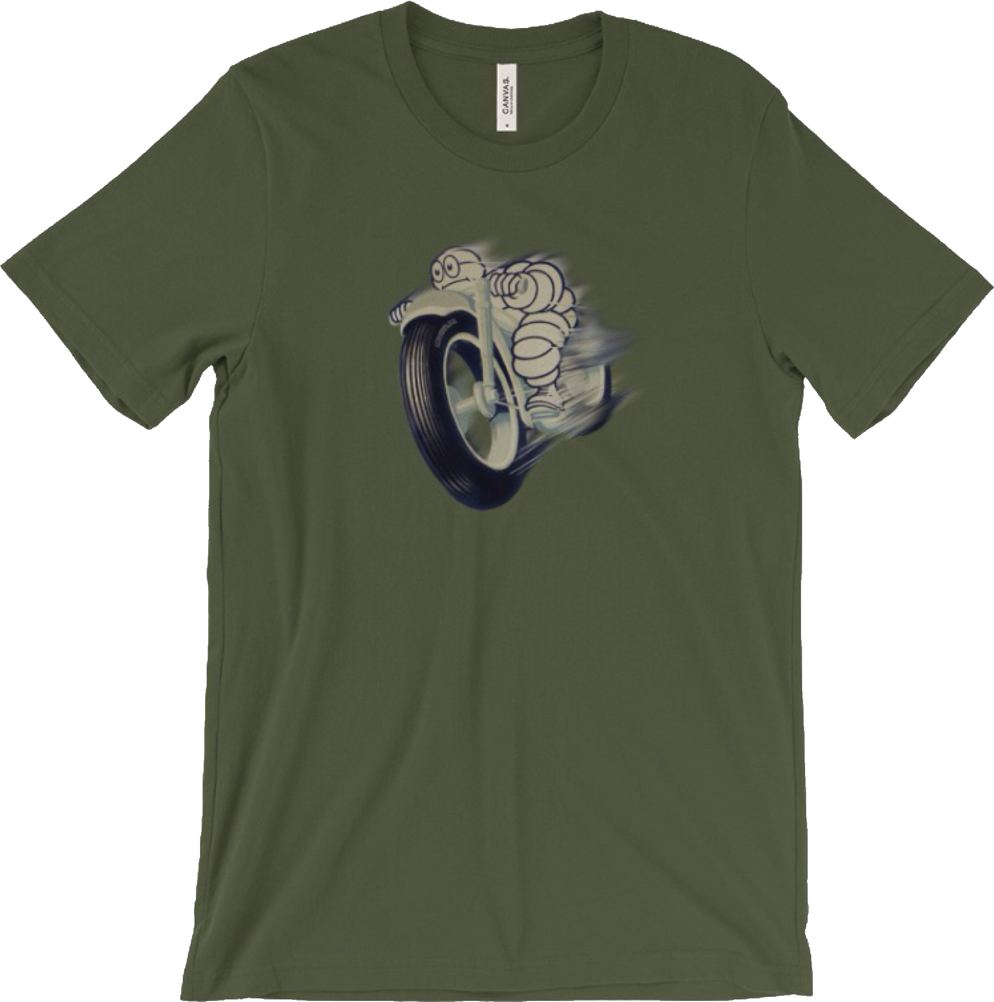 T Shirt Vintage Michelin Man Poster By Urbanhero - Shirt Clipart (1953x1969), Png Download