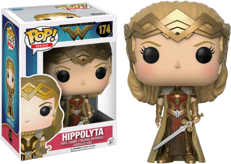 Wonder Woman - Hippolyta Wonder Woman Funko Clipart (768x547), Png Download