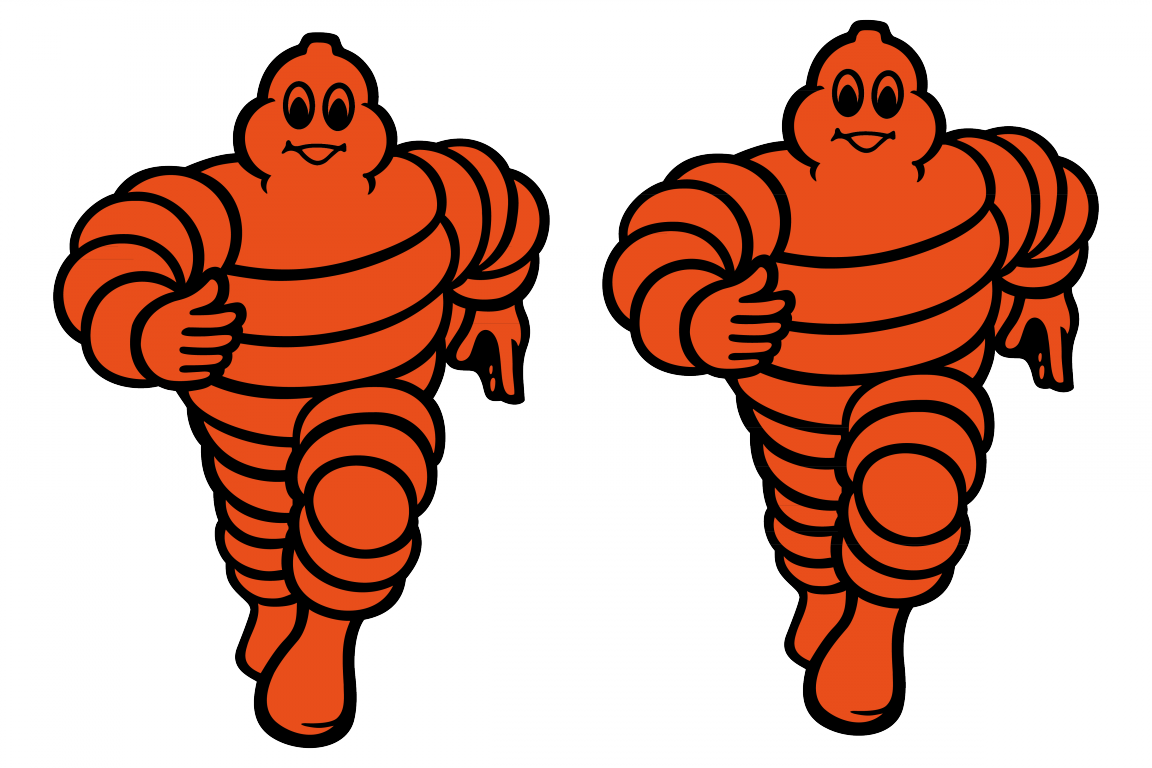 2718 Michelin Man Color - Michelin Logo In Motogp Clipart (1152x768), Png Download