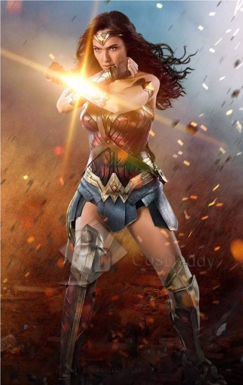 Cosdaddy For Childern Wonder Woman Diana Prince Battle - Captain Marvel Box Office Clipart (1000x1300), Png Download