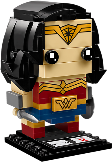Wonder Woman - Lego Brickheadz Wonder Woman Clipart (800x600), Png Download