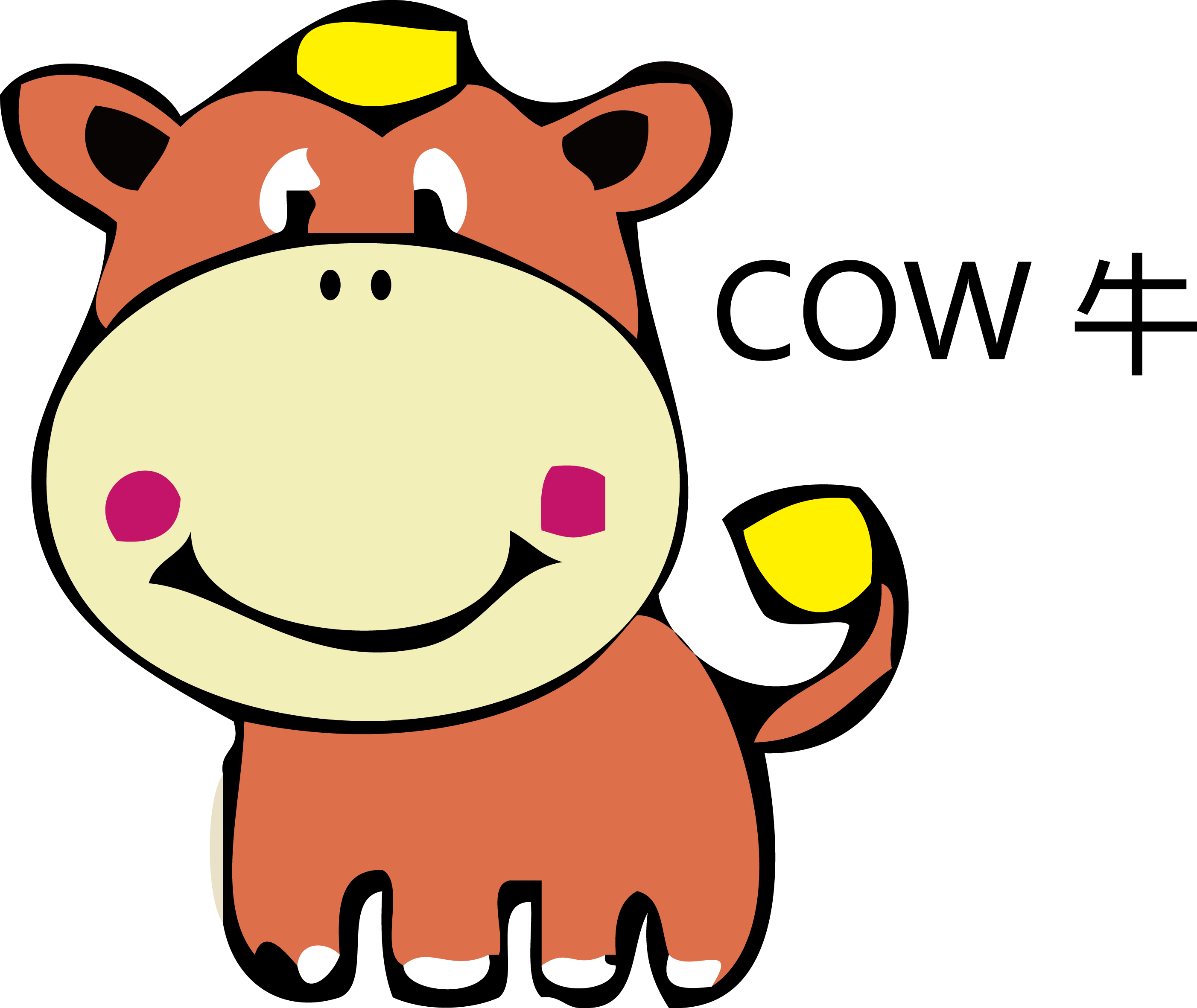 Cattle Cartoon Clip Art - Clip Art - Png Download (2804x2362), Png Download