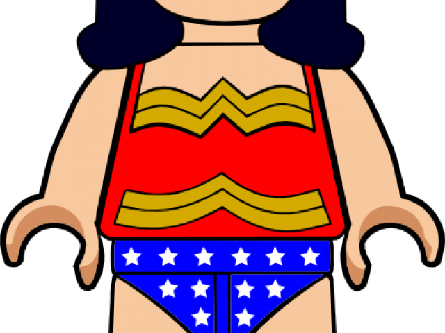 Wonder Woman Clipart Lego Birthday - Lego Wonder Woman Drawing - Png Download (640x480), Png Download