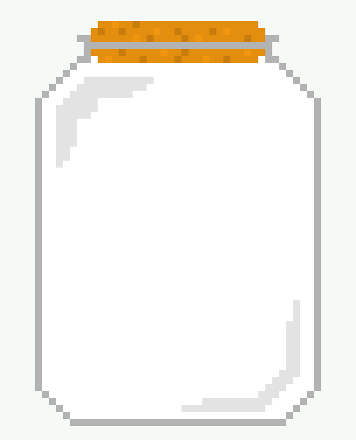 An Empty Jar Clipart (510x630), Png Download