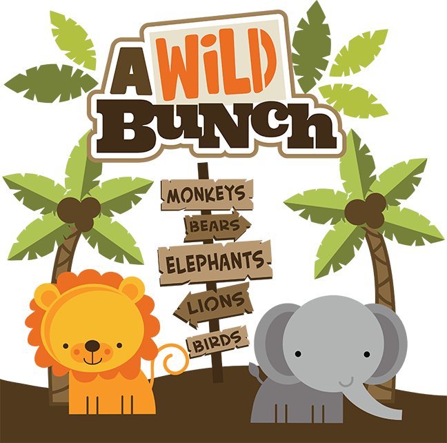 A Wild Bunch Svg Scrapbook Collection Zoo Svg Cut Files - Zoo Animals Scrap Book Clipart (648x642), Png Download