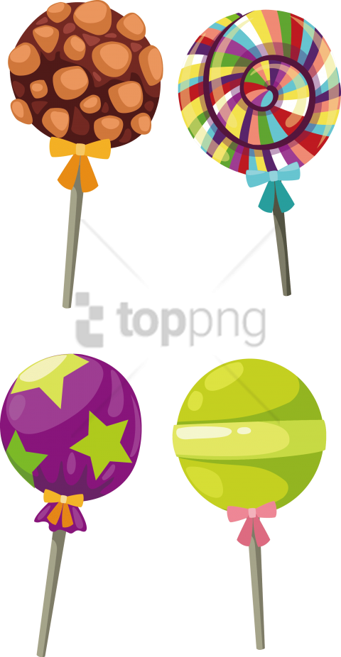 Free Png Lollipop Stick Candy Dessert - Candy Illustration Clipart (480x926), Png Download