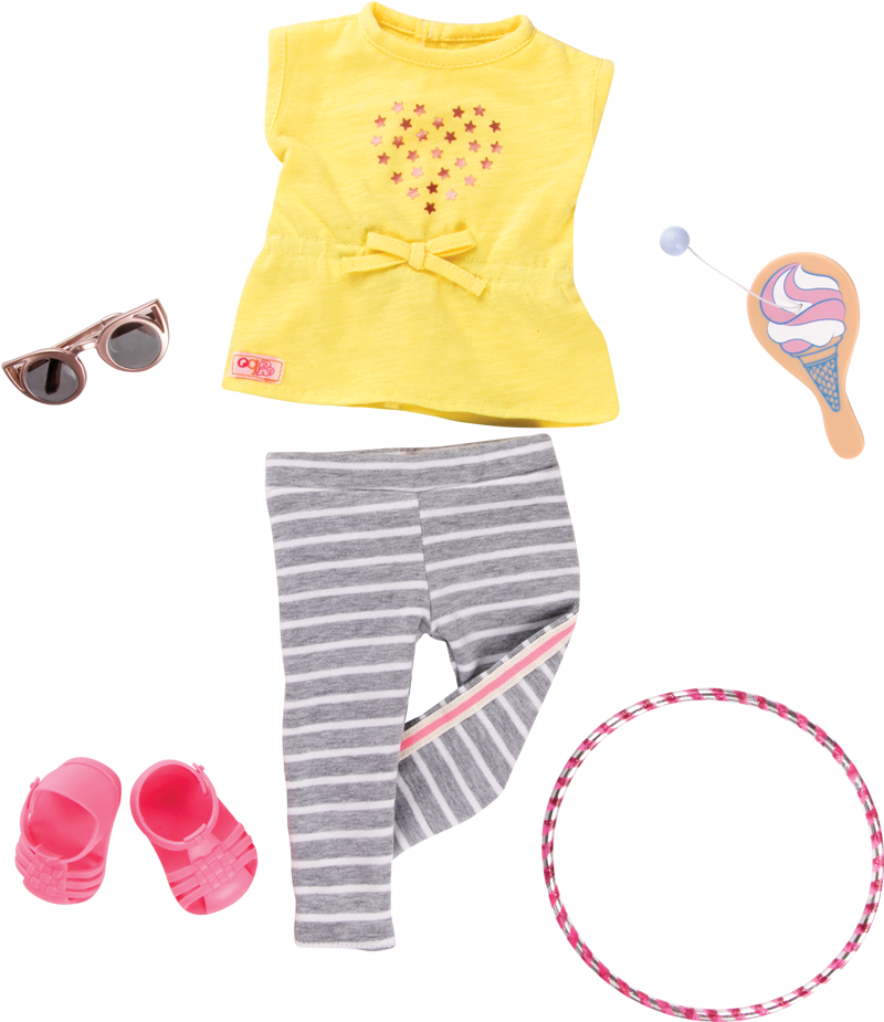 Hula Hurray Outfit For 18inch Dolls - Roupas De Our Generation Clipart (1050x1050), Png Download