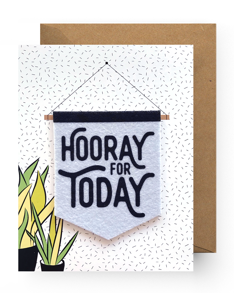 Hooray For Today Sticker Card Clipart (799x1000), Png Download