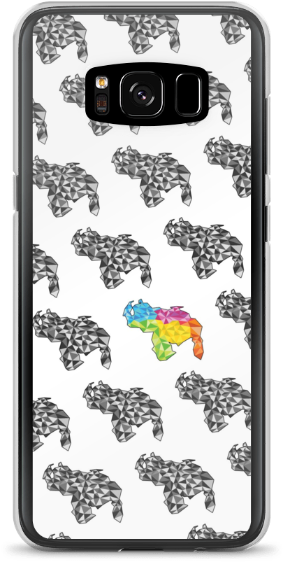 Samsung Cases Mapa Blanco - Mobile Phone Case Clipart (1000x1000), Png Download