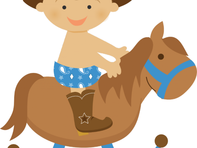 Western Clipart Lasso - Baby Cowboy Png Transparent Png (640x480), Png Download