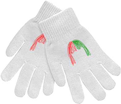 White Knit Gloves - Woolen Clipart (600x600), Png Download