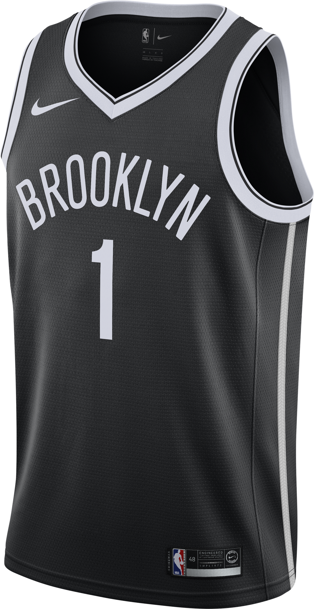Nike Nba Brooklyn Nets D'angelo Russell Swingman Road - Brooklyn Nets Maillot Clipart (2000x2000), Png Download