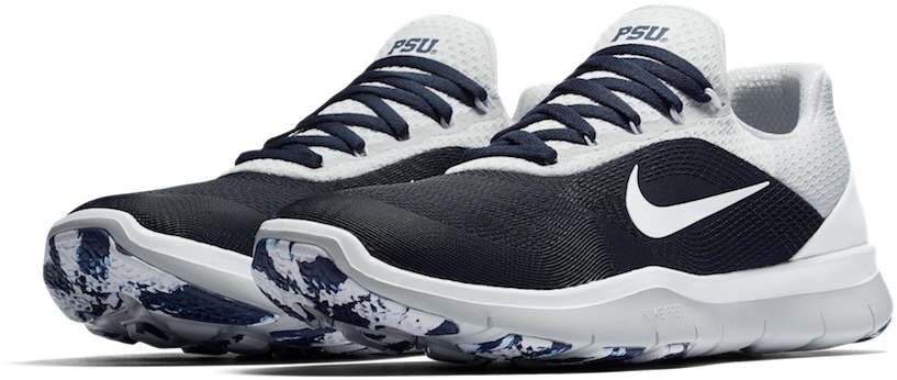 2017 Penn State Edition 'week Zero' Nike Shoes - Penn State Basketball Shoes Clipart (843x417), Png Download