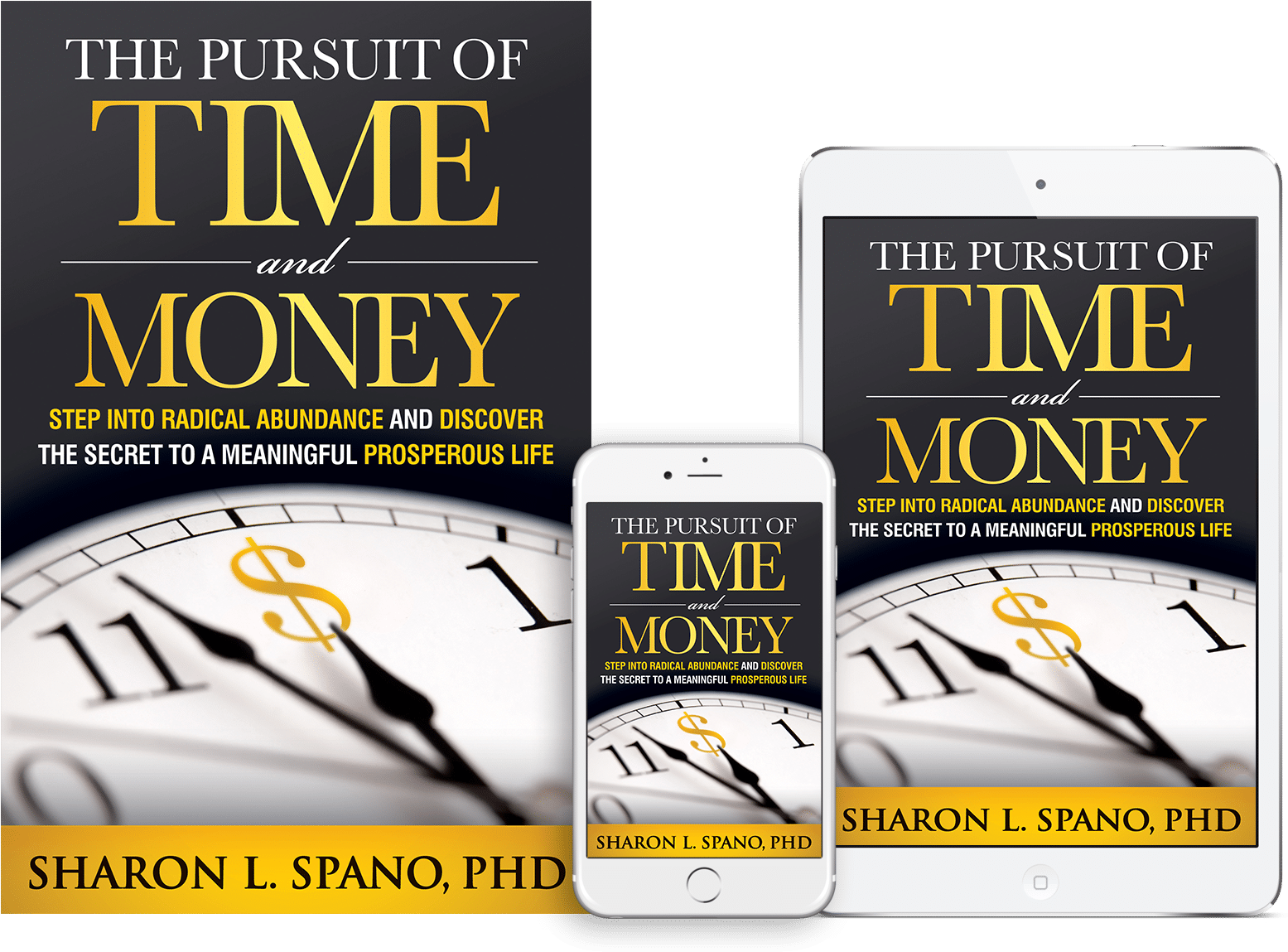 The Pursuit Of Time And Money By Sharon Spano, Phd - Book Cover Clipart (1607x1194), Png Download