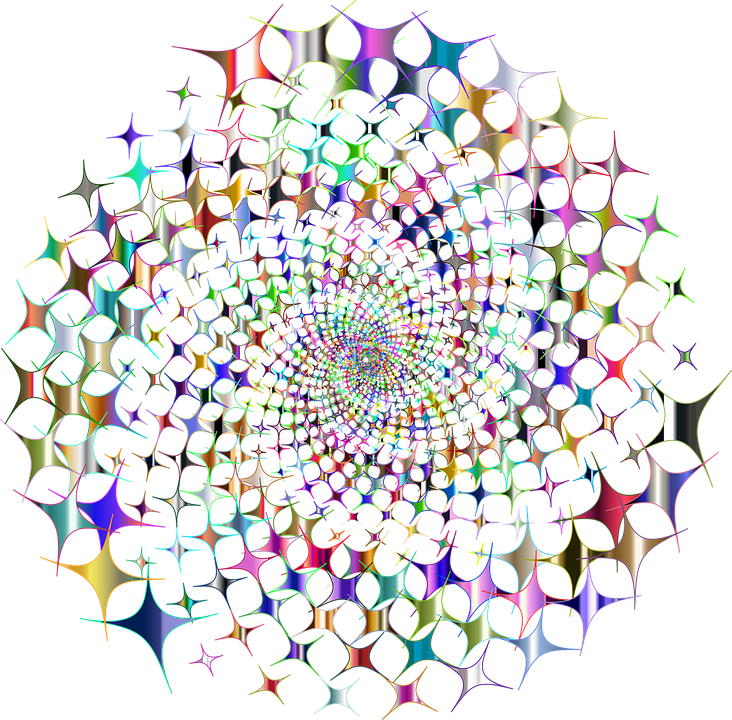 Colorful Prismatic Chromatic Rainbow Starburst - Rainbow Starburst Transparent Clipart (732x720), Png Download