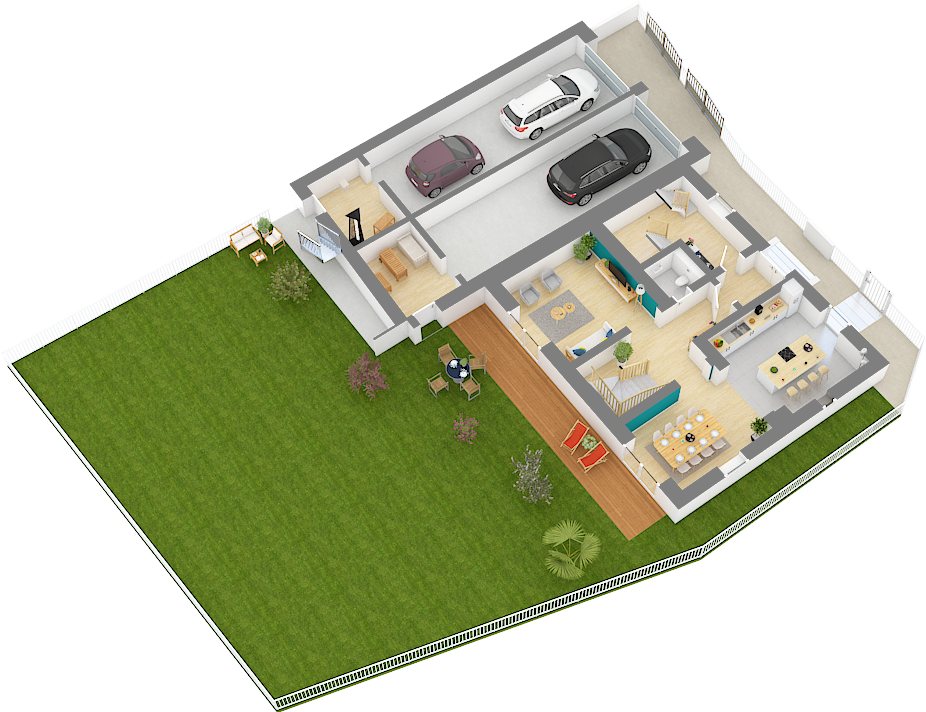 Two-family House For Sale In Filsdorf - Floor Plan Clipart (1280x720), Png Download