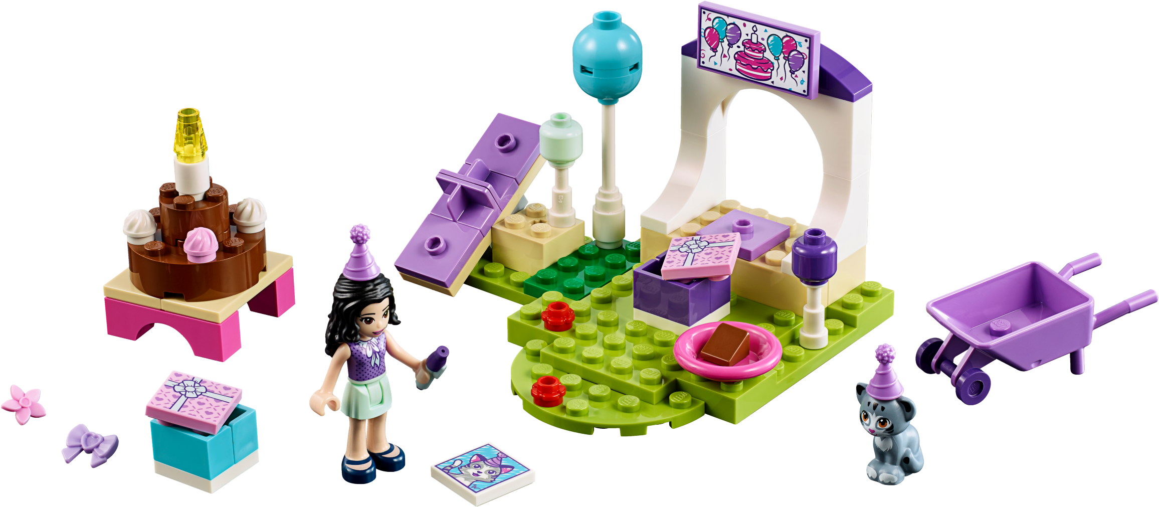 Emma's Pet Party - Lego Junior Emma's Pet Party Clipart (2400x1799), Png Download