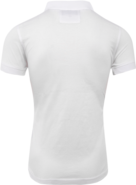 Home>tops>polo Shirts>white Plain Jersey Polo Top - Customized White T Shirt Clipart (600x600), Png Download