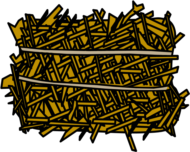 Hay Bales - Illustration Clipart (816x1056), Png Download