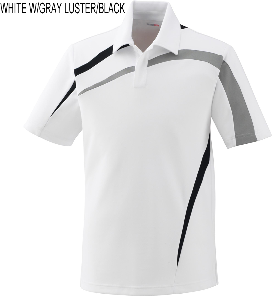 White W/gray Luster/black - Ash Colour T Shirt With Collar Clipart (1001x1001), Png Download