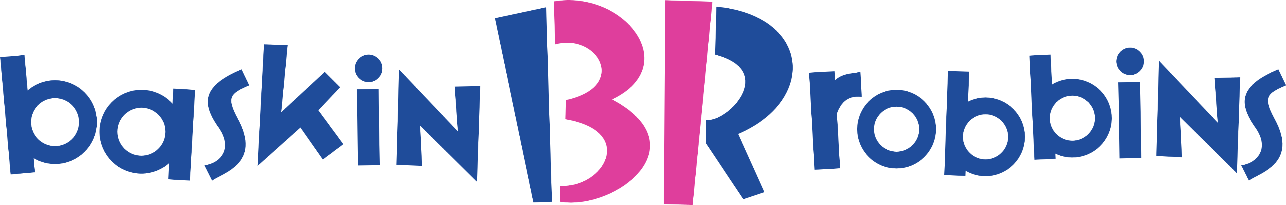 Baskin Robbins Logo Horizontal Download - Baskin Robbins Logo Svg Clipart (1924x684), Png Download