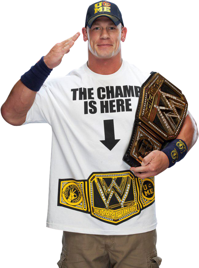 John Cena Png - John Cena 2013 Wwe Champion Clipart (646x870), Png Download
