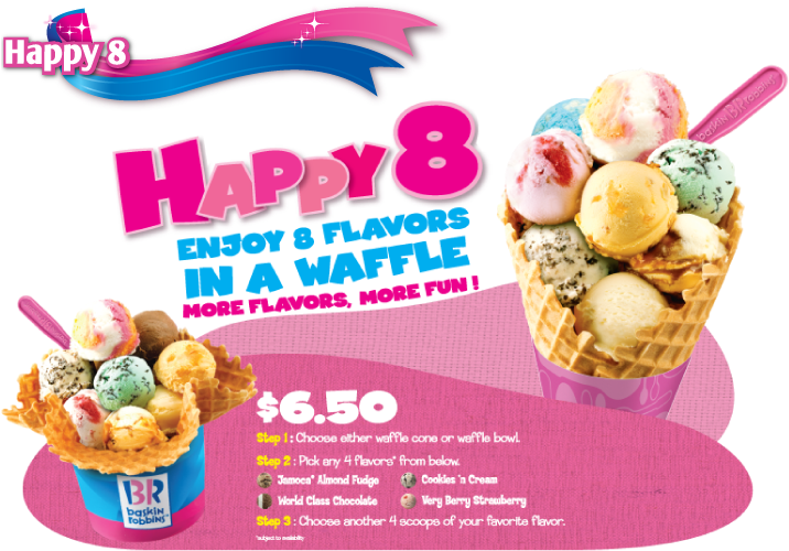 Baskin Robbins Singapore - Baskin Robbins Malaysia Promotion Clipart (716x500), Png Download