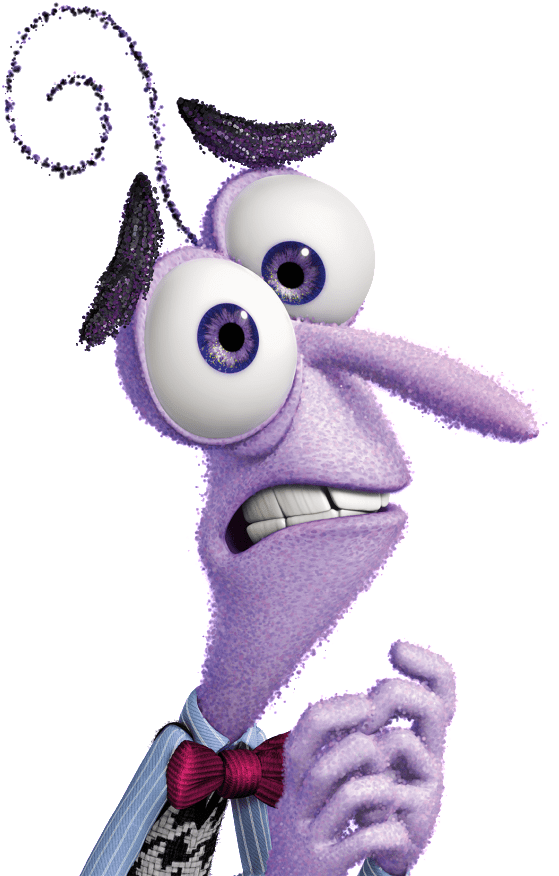 At The Movies - Inside Out Fear Emotions Clipart (716x1024), Png Download