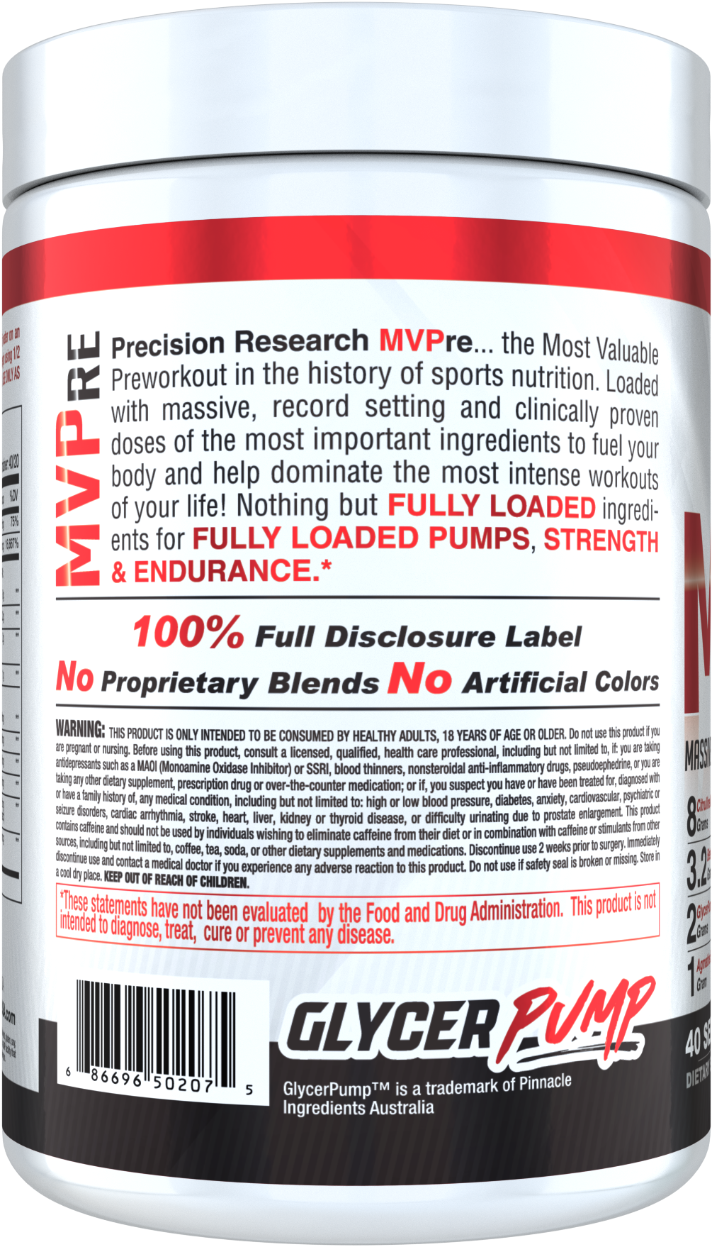 Mvpre Apple Left - Mvpre Pre Workout Clipart (2000x2000), Png Download
