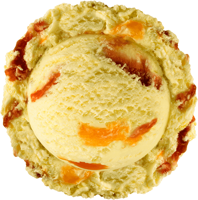 Orange Apricot Ice Cream - Roulade Clipart (800x800), Png Download